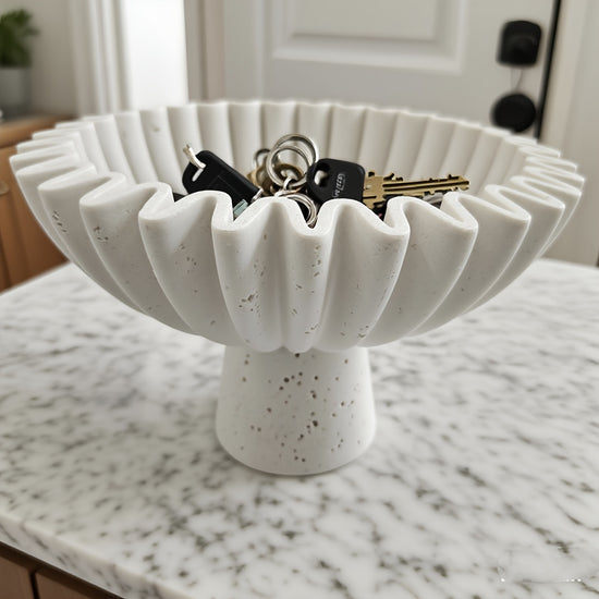 Nordic Bohemian Travertine Decorative Storage Tray