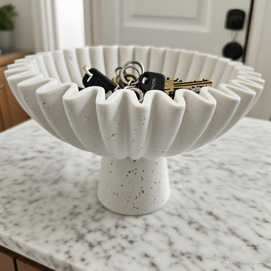 Nordic Bohemian Travertine Decorative Storage Tray